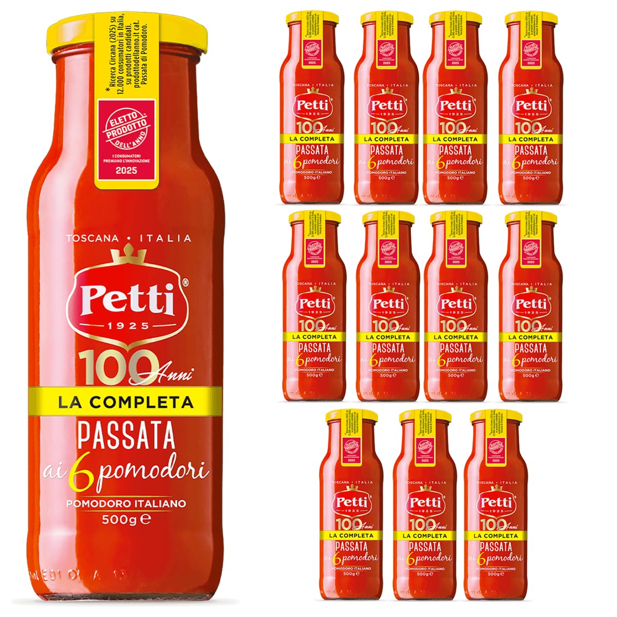 Petti La Completa - Passata ai 6 Pomodori 500g (Confezione da 12)