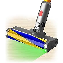 Vacuum Attachments with Dust Detect Green Light for Dyson V7 V8 V10 V11 V15 Cordless Cleaners, Hard Floor Soft Roller Brush Head Motorhead Replacement Accessories Parts