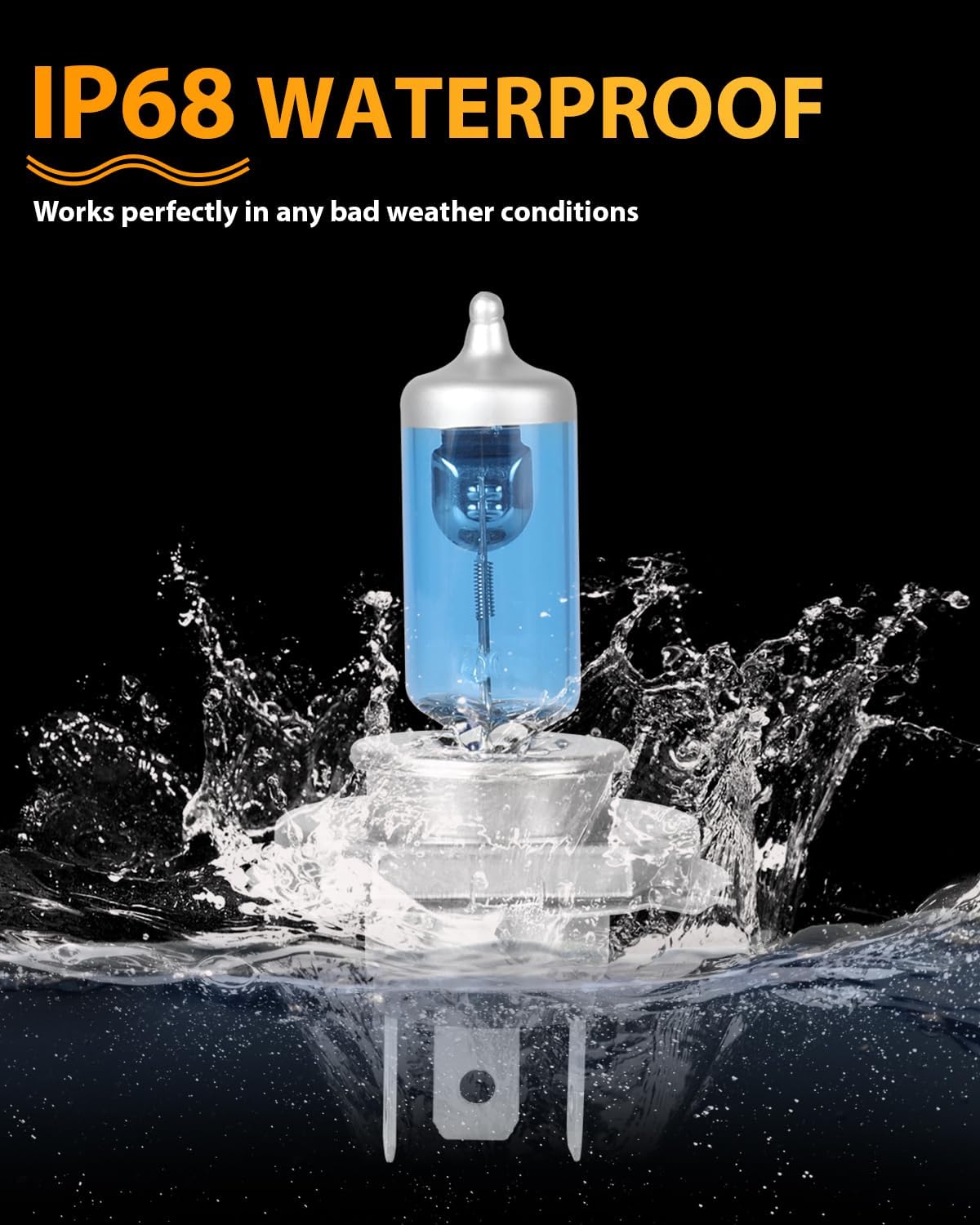 Fit For Toyota Tacoma 1997-2015 Halogen Headlight Bulbs, 9003/H4 High Low Beam Headlight Bulbs, High Performance High Beam, Low Beam Replacement Bulb, Pack of 2