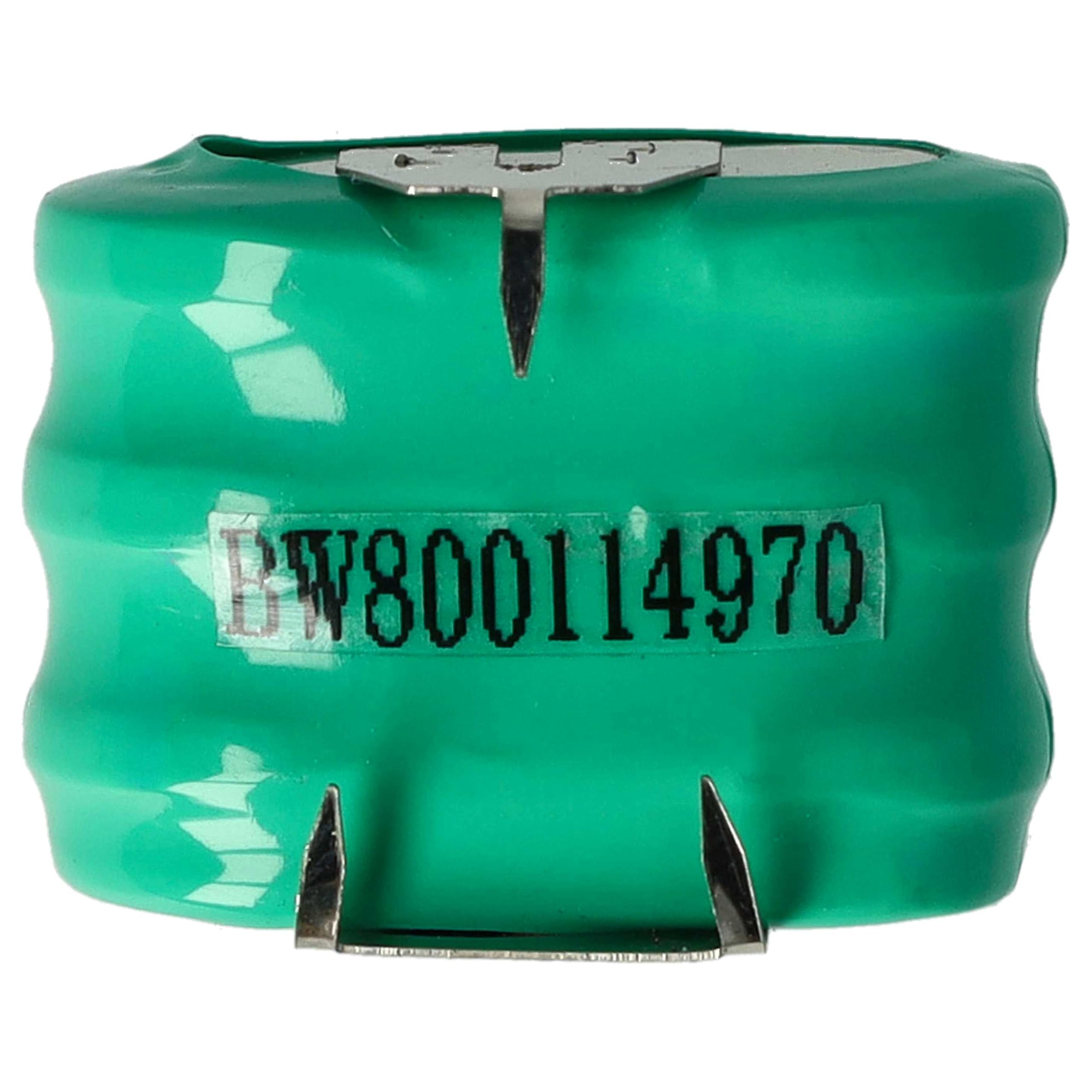 vhbw 100x NiMH Batería de botón de Repuesto Tipo 3/V150H 3 Pines 150 mAh 3,6 V Compatible para lámparas solares, etc.