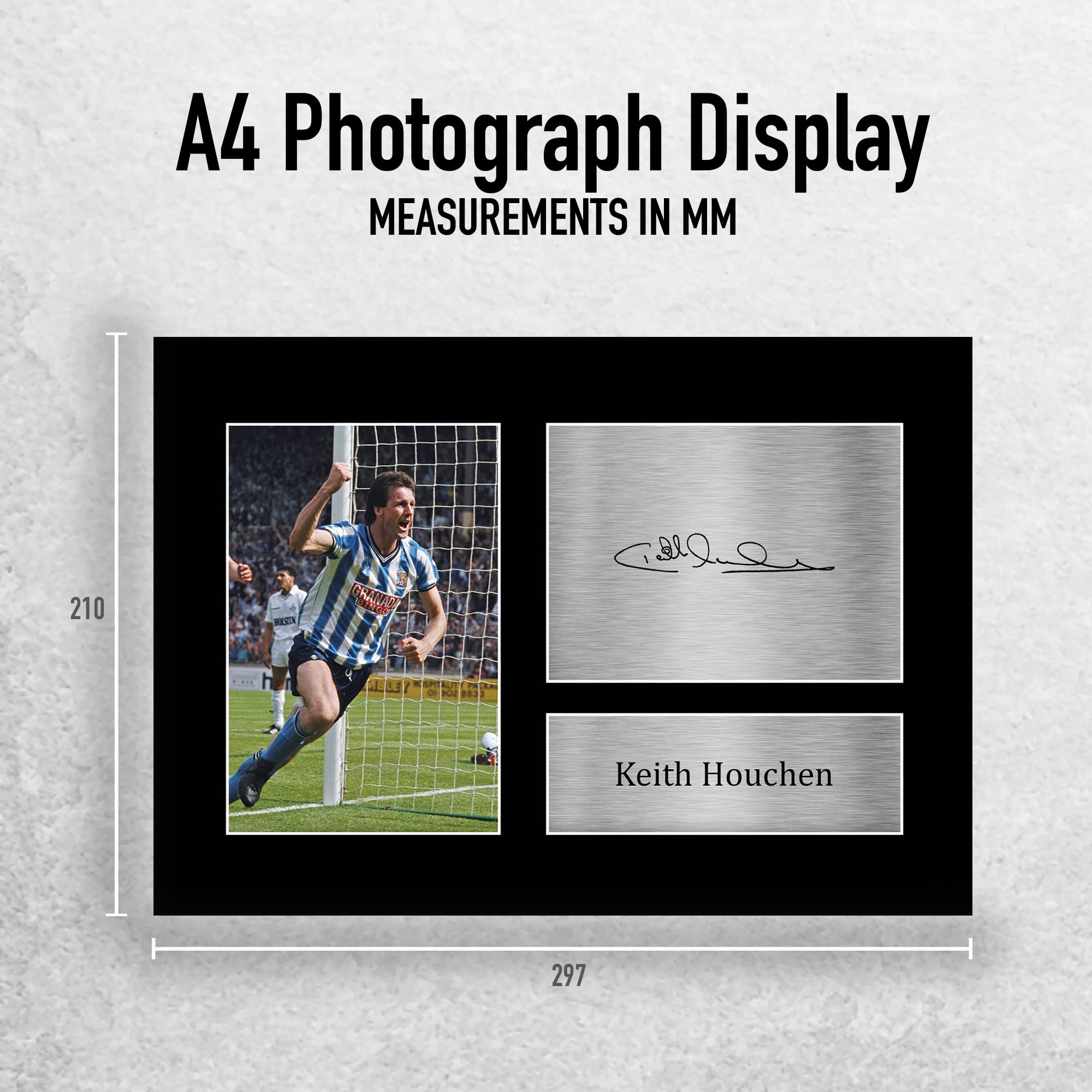 HWC Trading A4 Keith Houchen Coventry City Gifts Printed Signed Autograph Picture for Football Fans and Supporters - Image 2