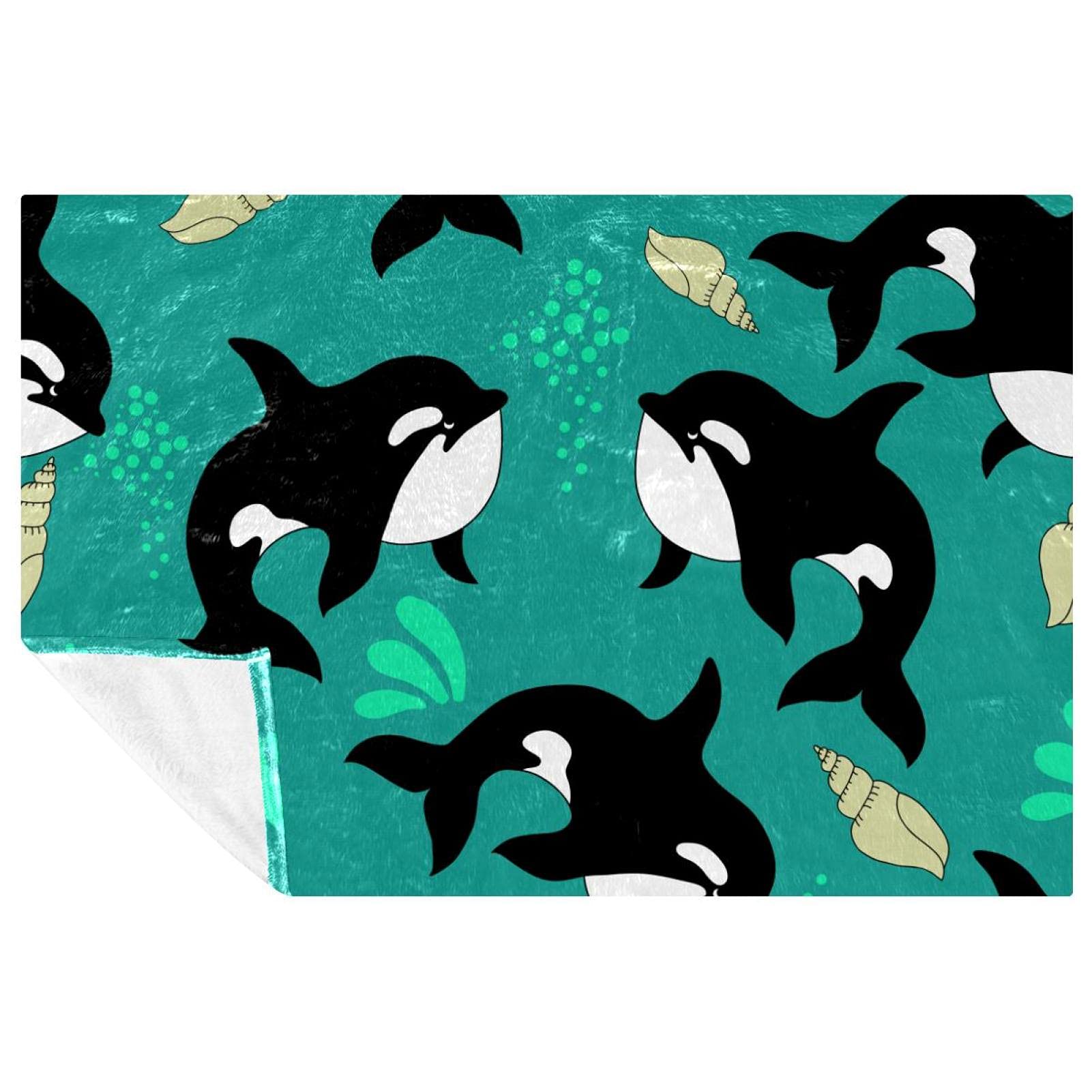 Couverture baleine pour lit et canapé : votre plaid doux idéal pour le camping et le pique-nique