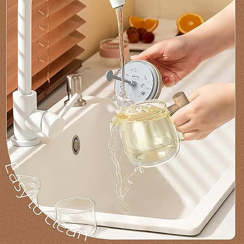 Miniatura 8 de Taza mezcladora eléctrica, taza eléctrica de mezcla automática de 13.5 onzas con tapa, taza de café autoagitable, taza eléctrica de alta velocidad