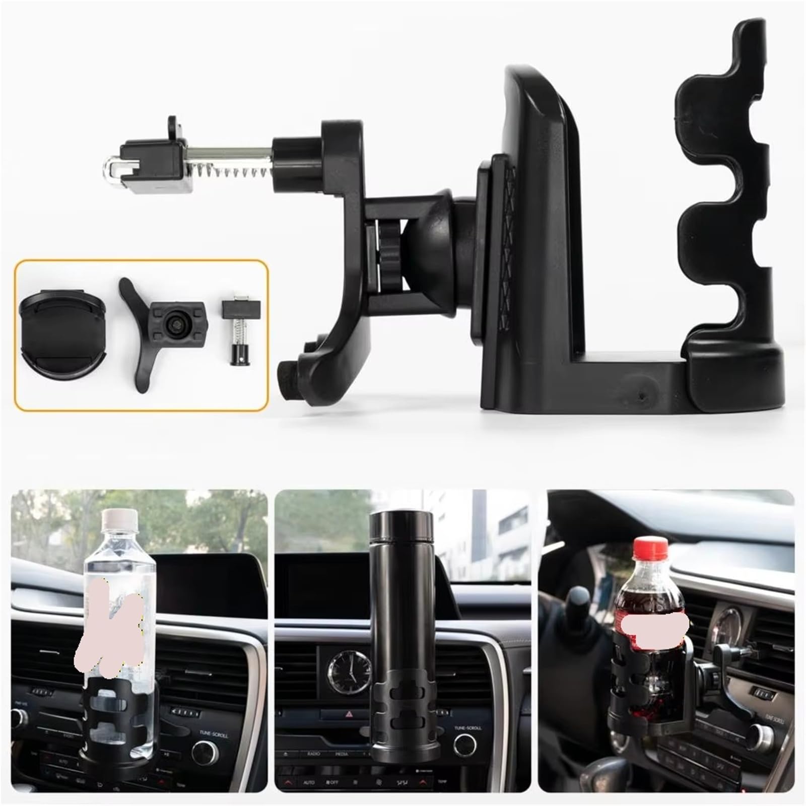 1PC Sottobicchieri Per Auto Portabicchieri Per Bottiglie Di Bevande Per Auto Universali Accessori Per Interni Auto Portabicchieri Per Presa D'aria Per Auto Parti Consolle Centrale