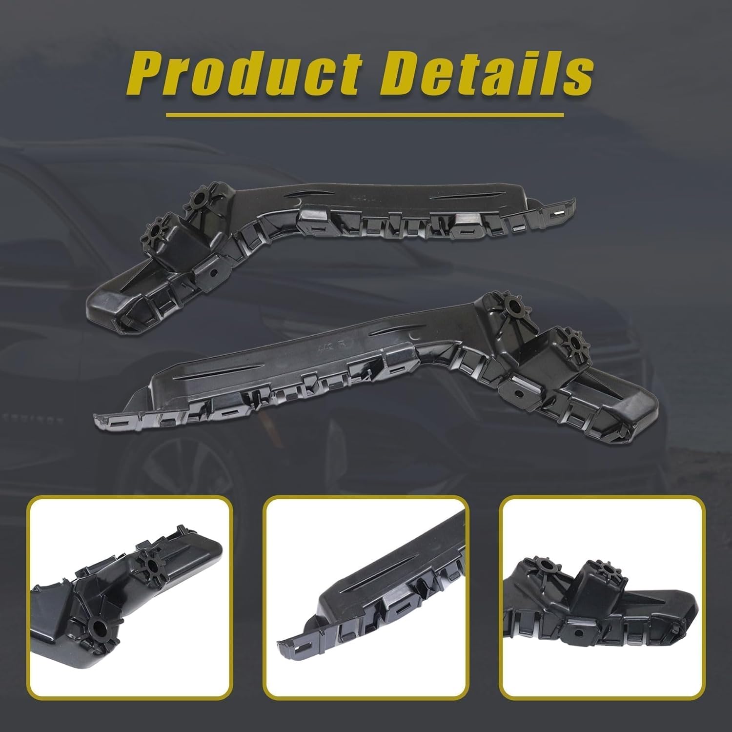 XQSMWF 1 Pair Front Bumper Cover Retainer Set Driver and Passenger Side Compatible with Chevrolet Equinox 2010-2017 # 84059892 GM1032116 84059893 GM1033116