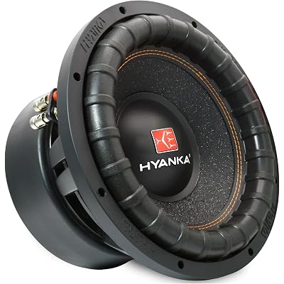 H YANKA BSP-12-2 12 Inch Subwoofer – 3000W Max Power, 3" Dual Voice Coil, 2 Ohm, Car Audio Subwoofer, Black Aluminum Basket, Paper Cone, Deep Bass for Cars