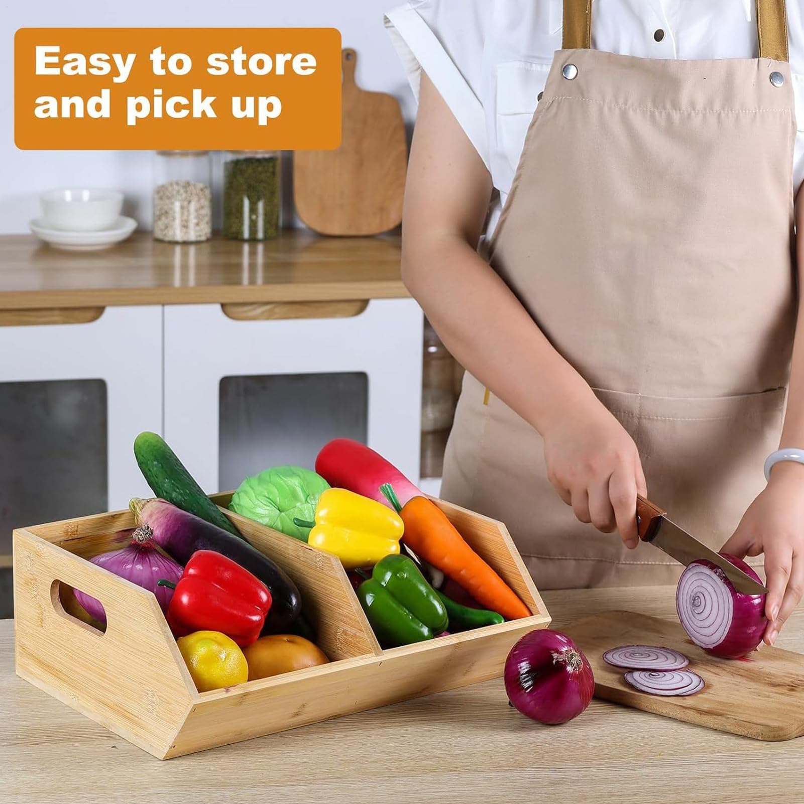 Organizzatori Per La Dispensa E La Conservazione Organizzatore Impilabile | Cestini Organizzatori Per La Dispensa Per Casa Cucina Alimenti Spuntini Patate Cipolle Bagno