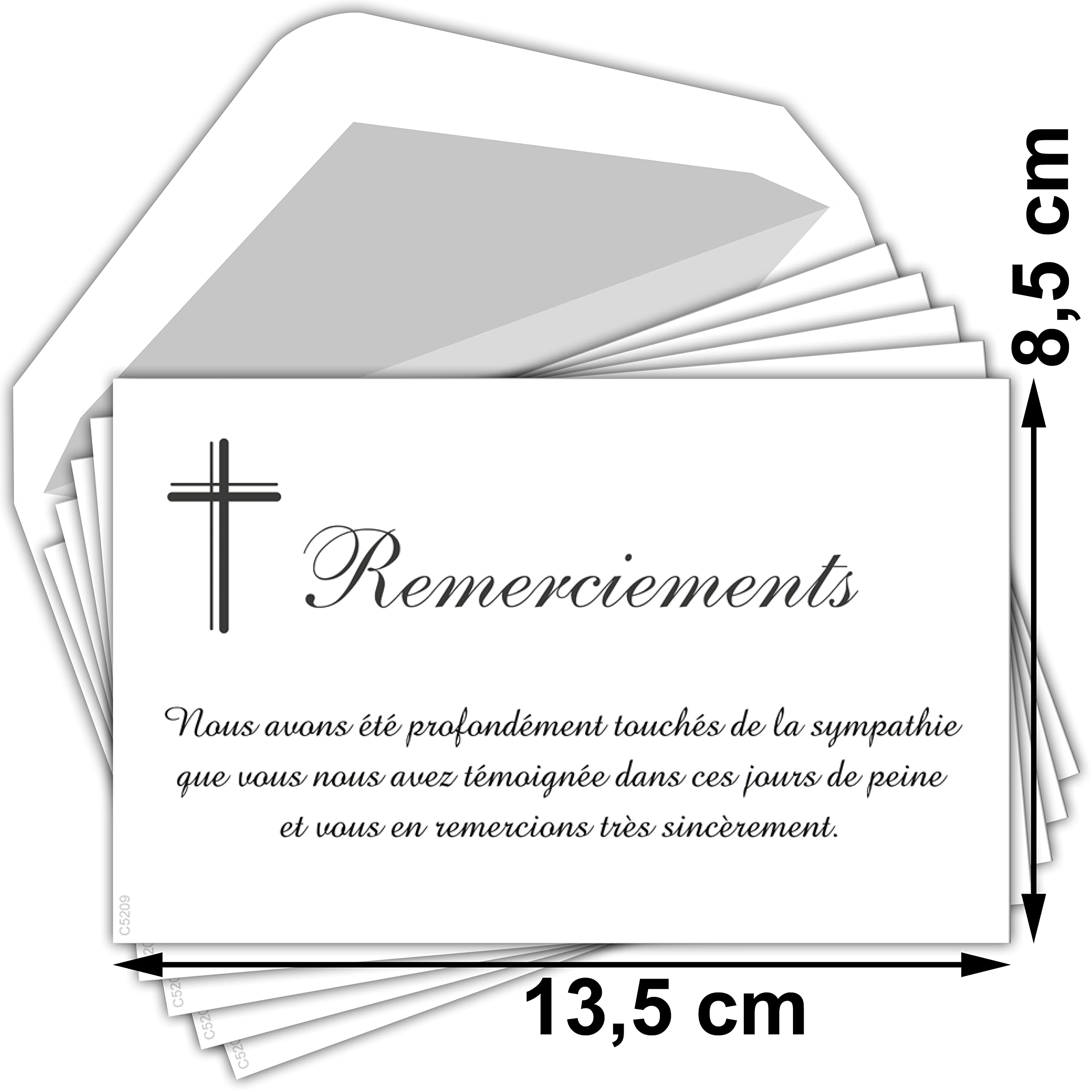 AFIE C5263 Remerciements Condoléances - Format 9x14 Cm
