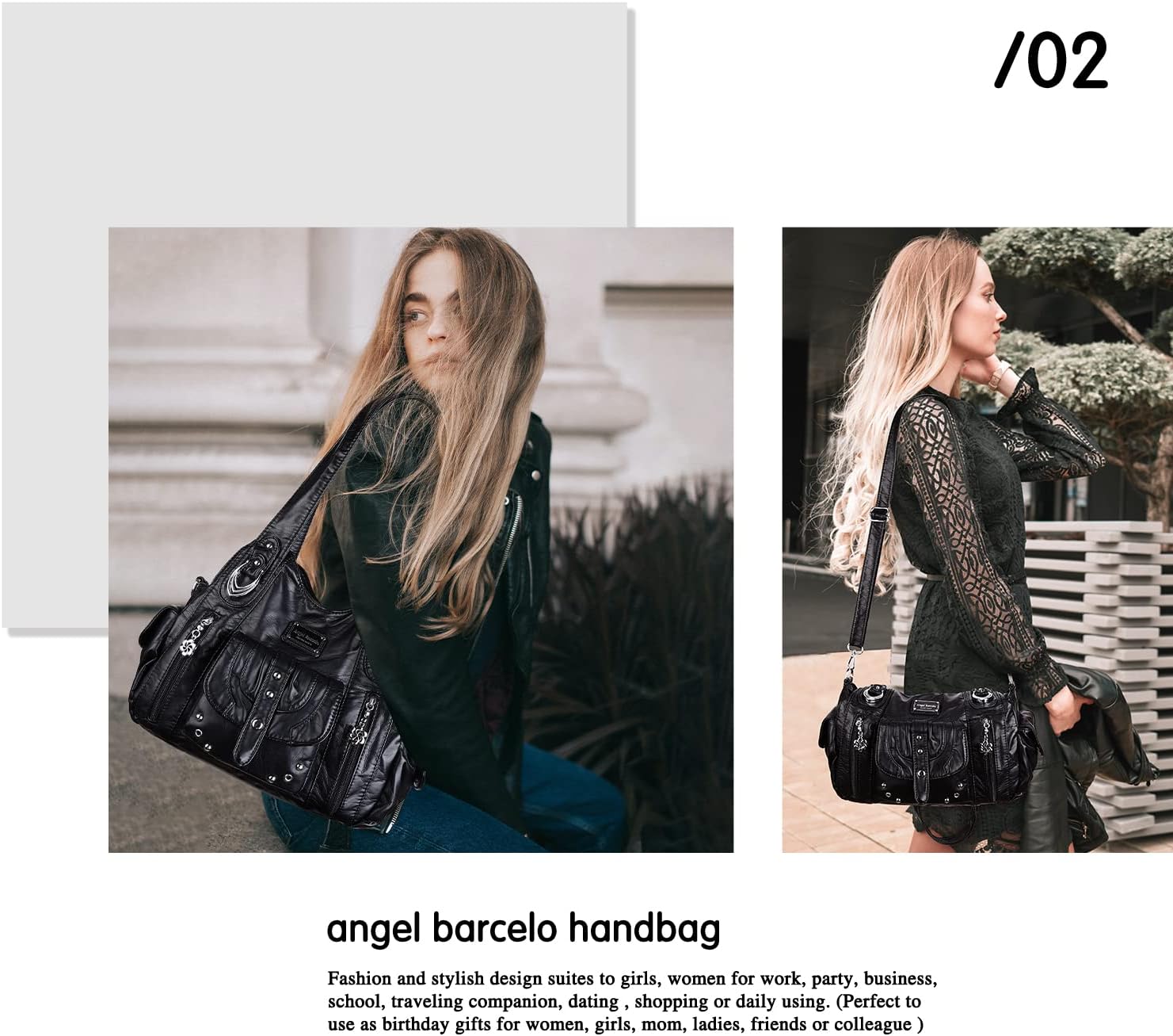 Angel Barcelo Hobo Bag for Women Crossbody Purse and Handbags Shoulder Bags - Image 7