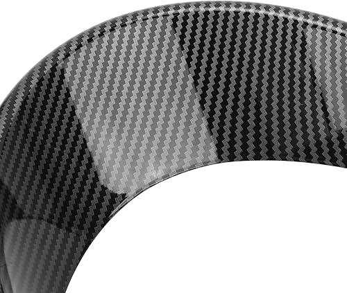 Miniatura 8 de Fydun Cubierta de tablero de instrumentos de bisel de fibra de carbono para tablero de instrumentos de repuesto para Smart Fortwopara Forfour 453