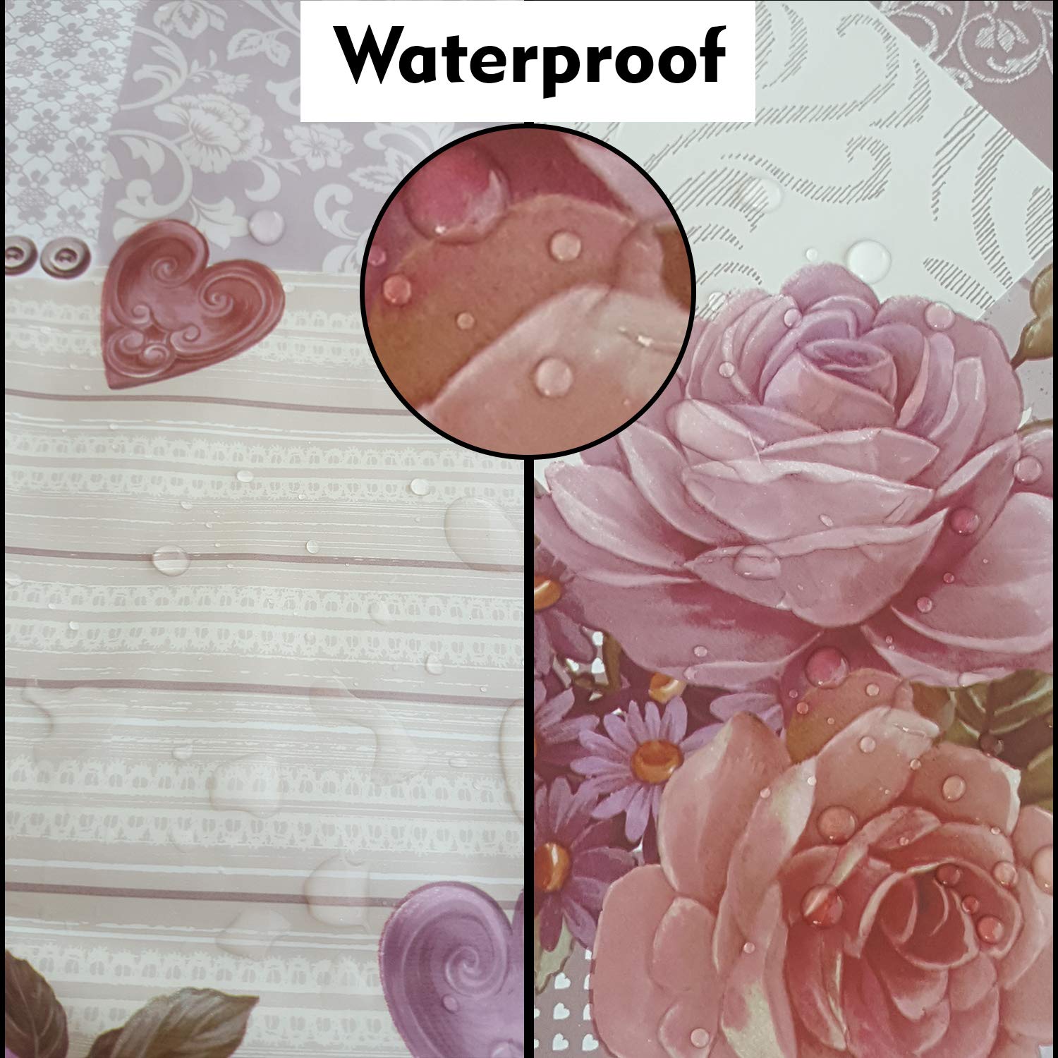 Nappe de Noël - Nappe de Table Flanelle pour Noël, Anti-Tache, Facile à Nettoyer, Nappe Rectangulaire Imperméable pour Noël (140x180 cm) (Rose, 140x140)