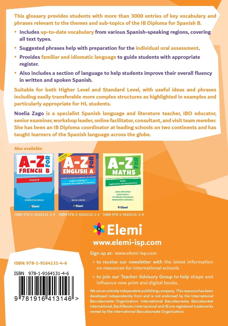 A-Z for Spanish B: Essential vocabulary organized by topic for IB Diploma