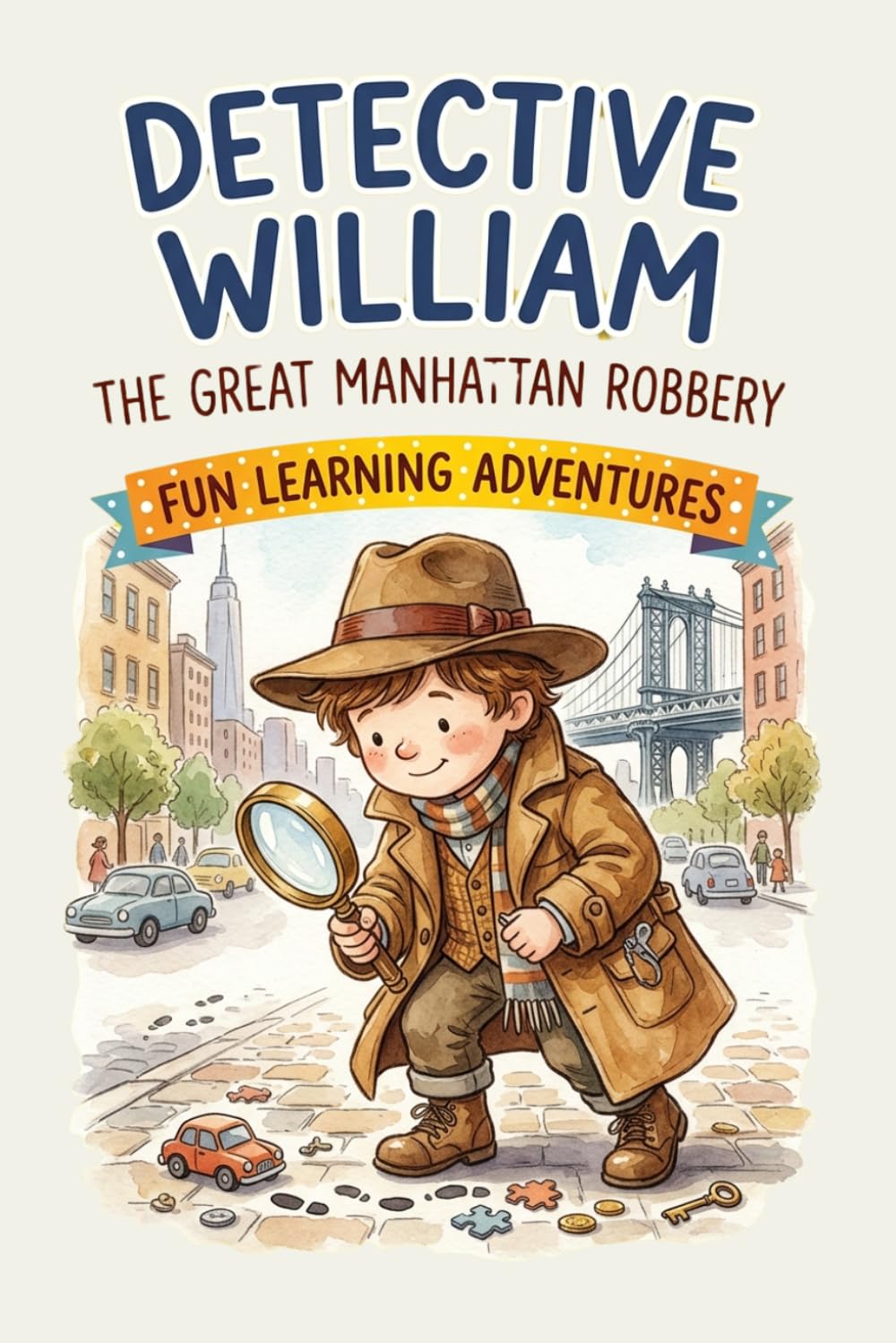 Detective William: The Great Manhattan Robbery | An Exciting Beginner Chapter Book Filled with Clues, Suspects and Mystery-Solving Fun for Young Readers (easy mystery books ages 6-9)