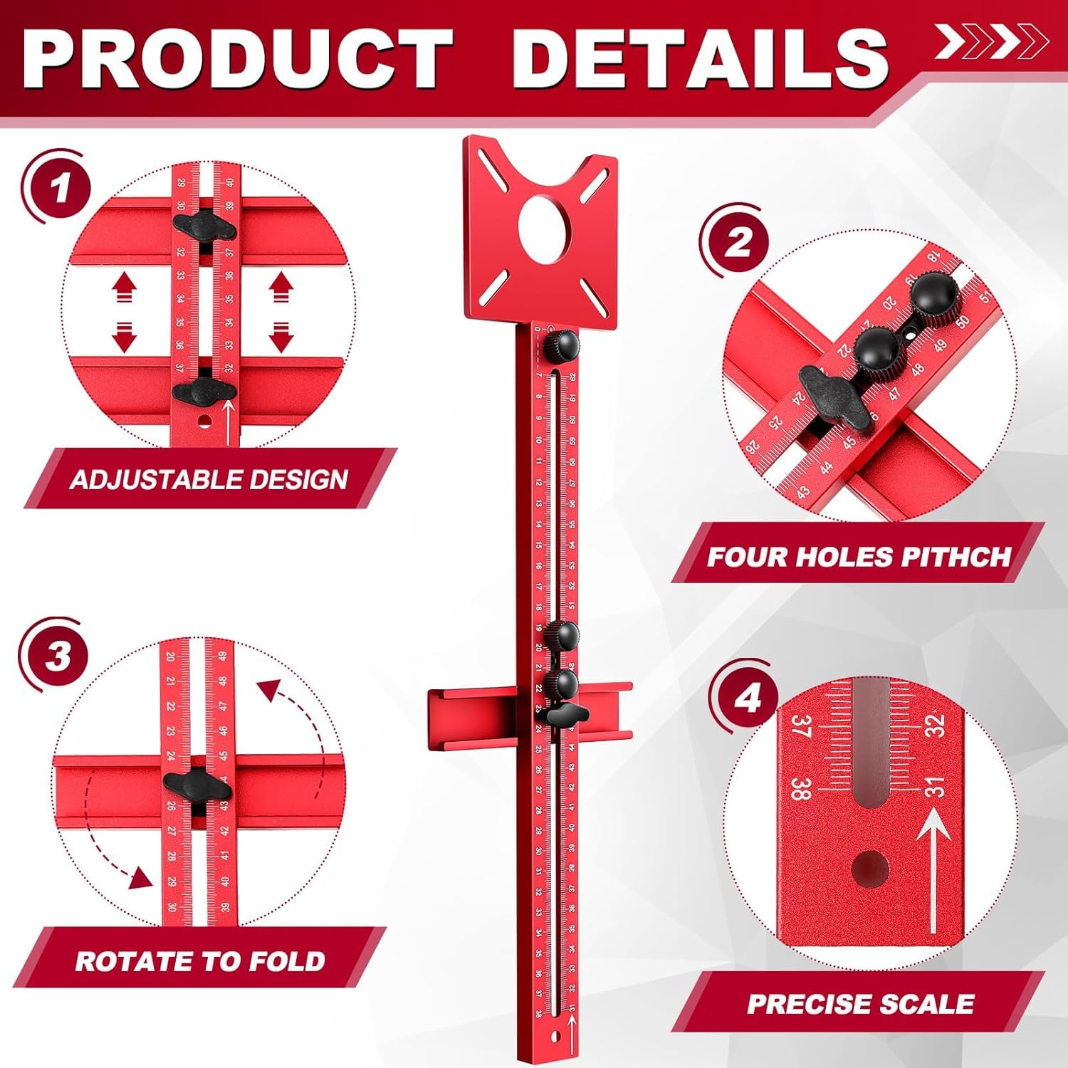 Serplex Router Circle Jig - 4-in-1 Woodworking -6