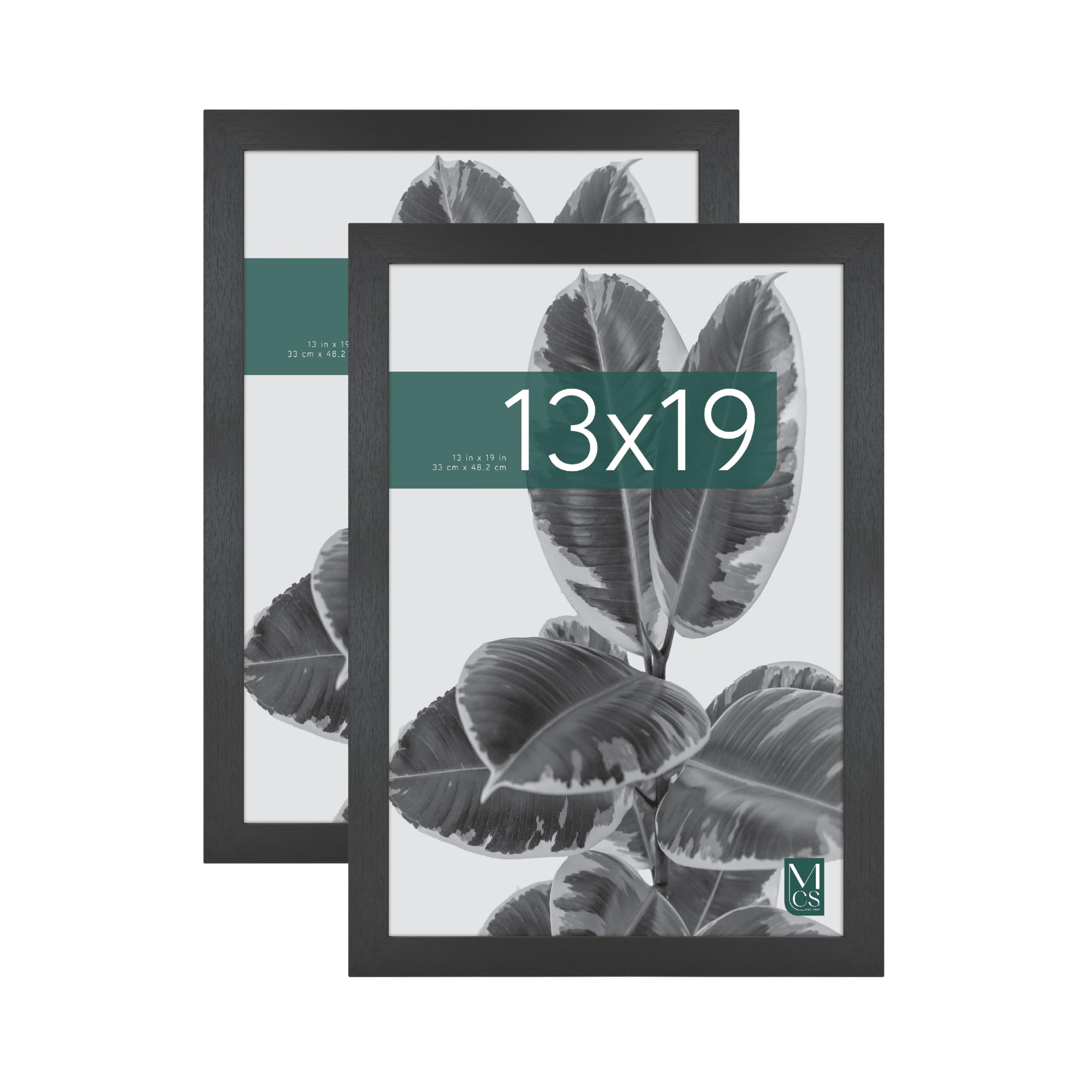 MCS Studio Gallery Frame Black Woodgrain, 2-Pack
