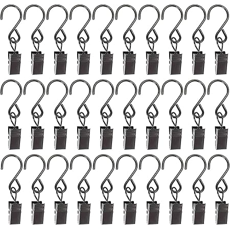 30 Stück Vorhang Clips - Metall Haken Für Gardinen, Lichterketten & Deko