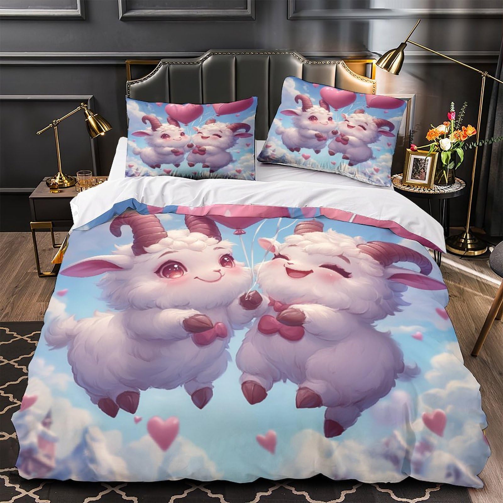 Parure de lit chat orné fantastique en microfibre ultra douce