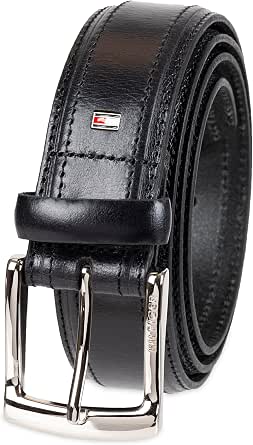 Tommy Hilfiger Men's Flag Ornament Dress Belt