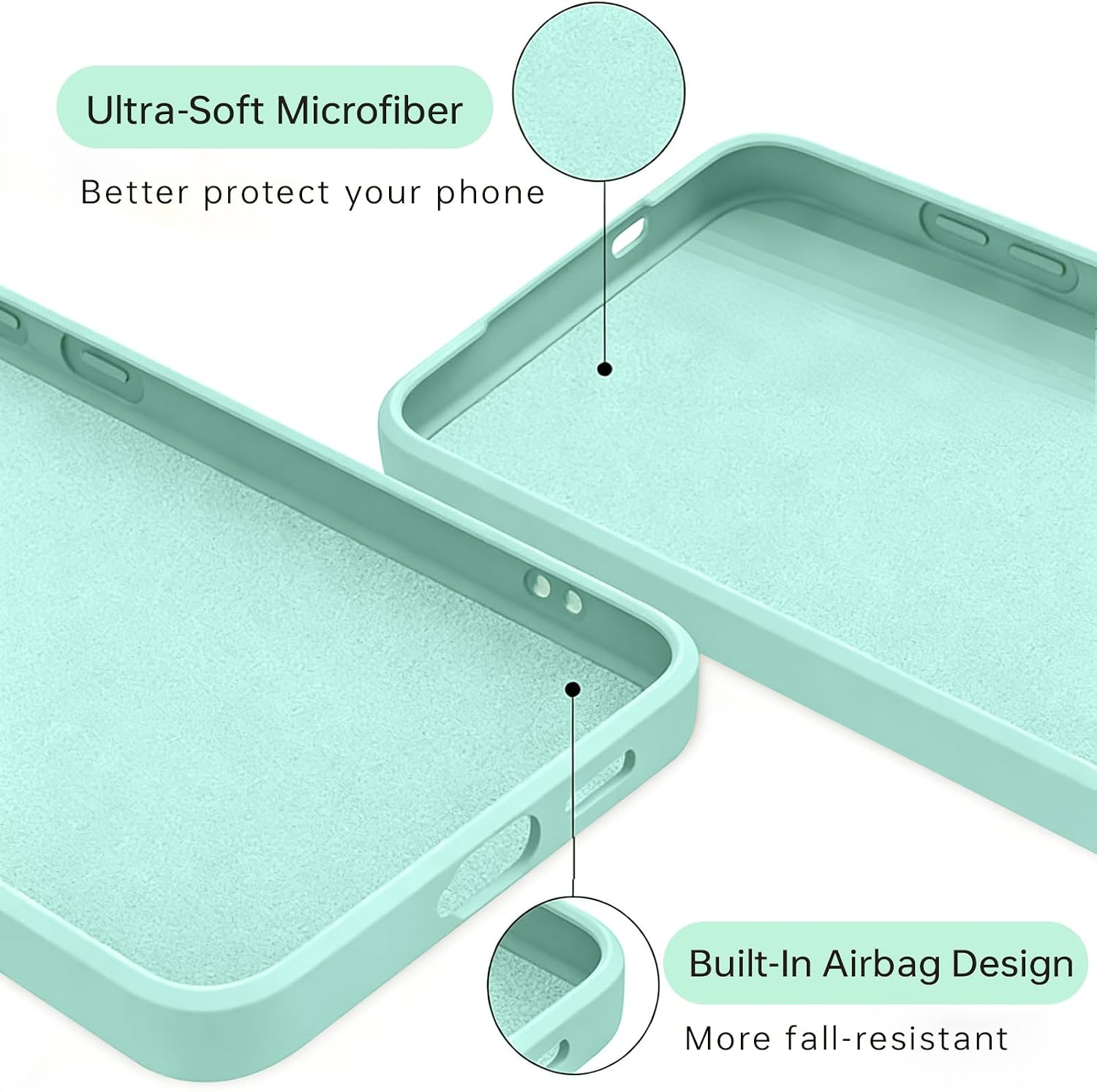 Budget | Silicone Phone Case for Oneplus Nord CE4 Lite 5G,Shockproof,Light Green | 5G 2026 - view 6