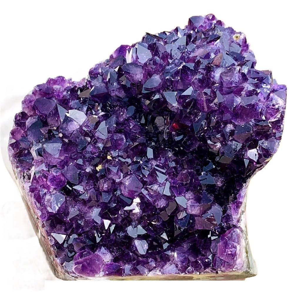 AARTERZZA 1pc 900-1000g Amethyst Geode Purple Crystal Quartz Cluster Dream Thunder Egg