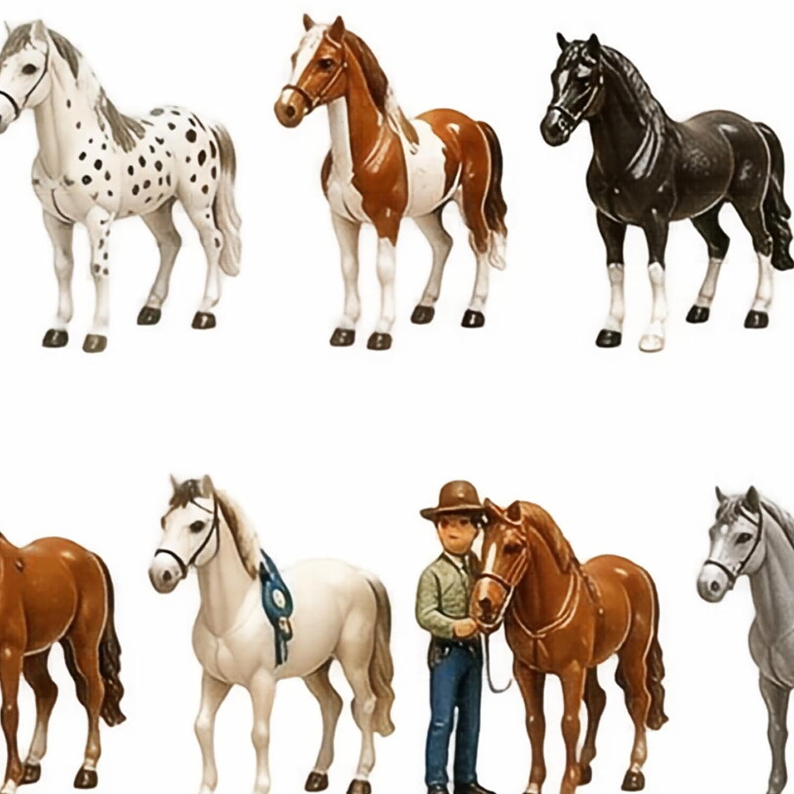 Conto alla rovescia per Natale Calendario 3D a forma di cavallo figurine