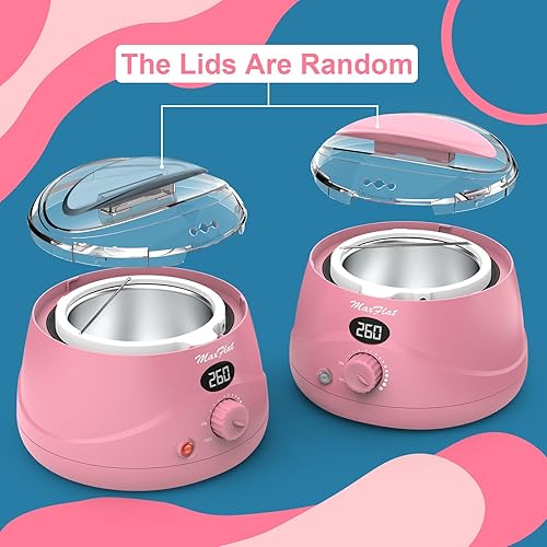 Miniatura 8 de MaxFlat - Kit de cera para mujeres y hombres, kit de cera digital MaxFlat con 51 accesorios de cera de 17.6 onzas, cera brasileña para axila de