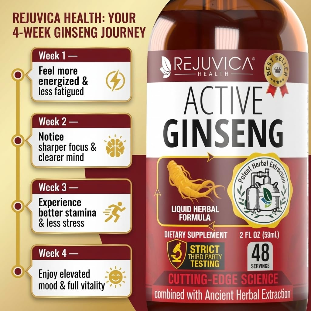 Active Ginseng - Korean Red Panax Ginseng - Natural Ginsenosides & GMO-Free — Amazon image 7