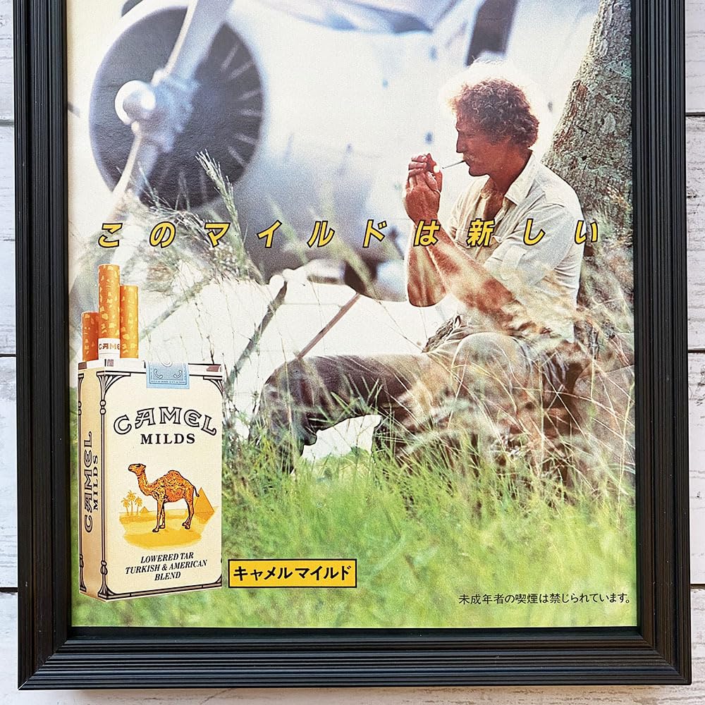 Amazon.co.jp: 額装品CAMEL MILD キャメル マイルド タバコ/レトロ/80