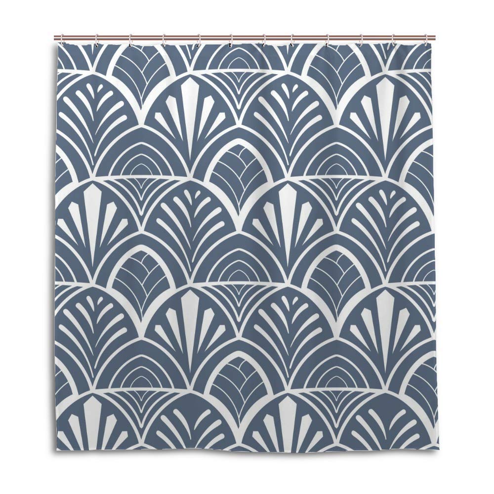Rideau de douche avec crochets colorés pour sublimer votre baignoire