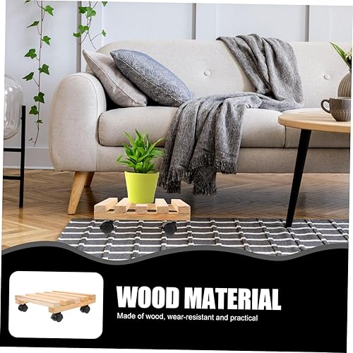 Miniatura 8 de GANAZONO Soporte para plantas de alta resistencia, soporte para plantas al aire libre, 1 unidad, soporte de madera para flores pequeñas, organizador