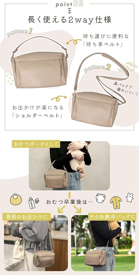 Amazon.co.jp: [ミラシック] おむつポーチ おしりふき内蔵 大容量