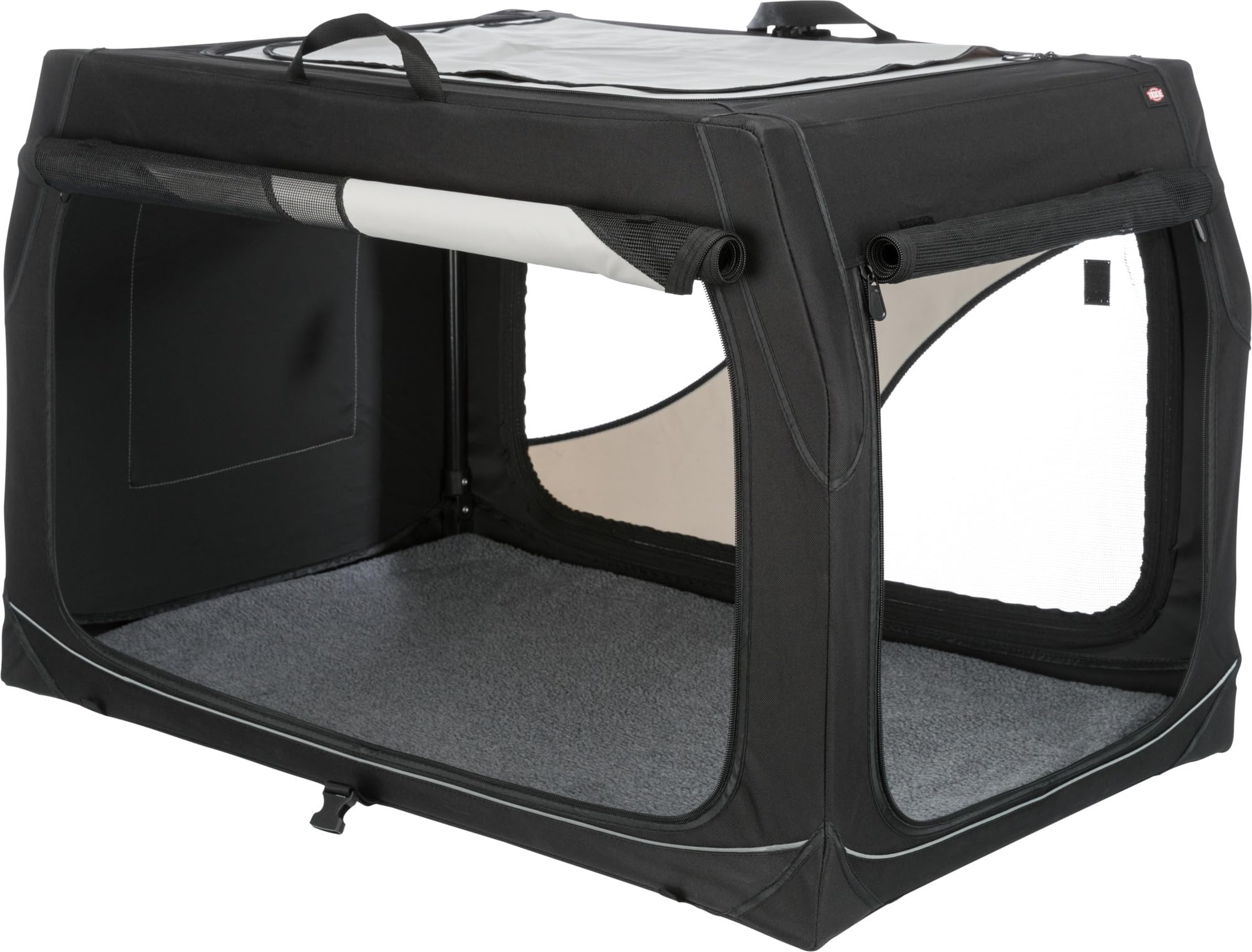 Trixie Jaula Nylon Plegable Coche, Vario, Size : 40, M-L, 91x58x61cm
