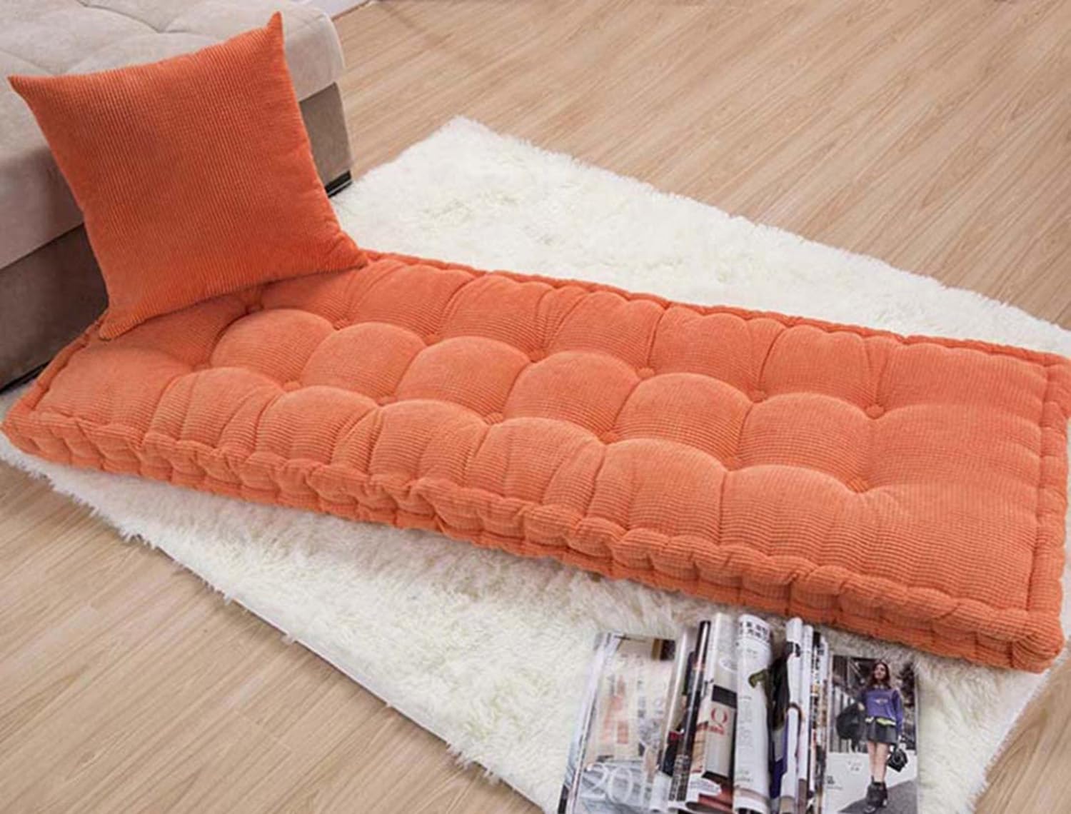 Cuscino per panca da giardino spesso 8 cm, 2/3 posti, per interni, 100/120/150 cm, materasso, divano, casa, patio, altalena (110 x 40 cm)