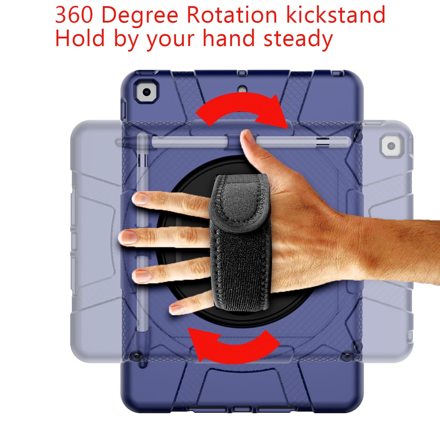 Estuche Delgado For IPad 10.2 Estuche De 10.5 Pulgadas (8.ª Generación 2020) Y 7.ª Generación 2019 Tablet, Smart Magnetic Flip Fold Stand Case Funda Protectora De Cuero PU Con Encendido Automático Co