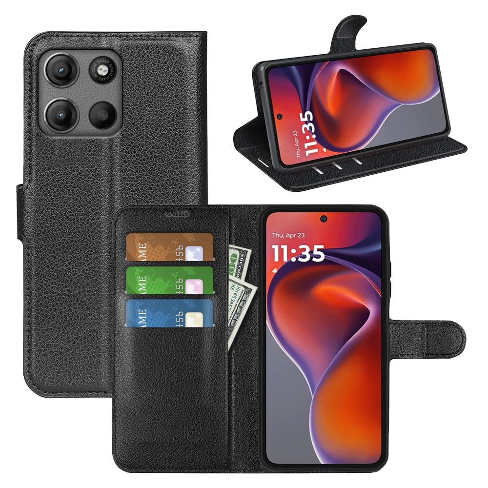 COVER FLIP A LIBRO per MOTOROLA MOTO G15 CUSTODIA PORTAFOGLIO MAGNETICA