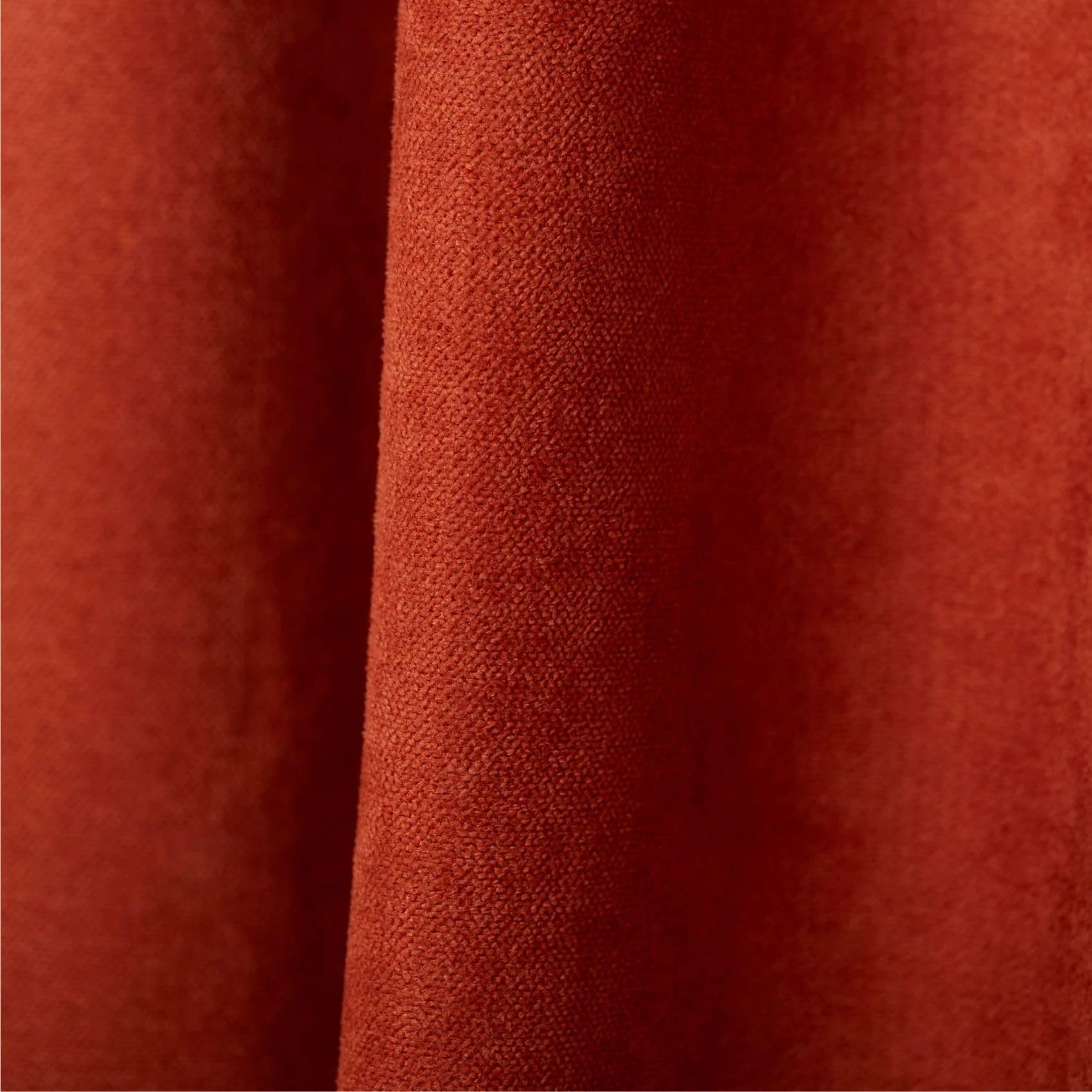 Home Maison QABANE - Rideau Thermique Phonique KONFOR - Flanelle Polyester - Occultant Isolant Froid et Bruit - Chambre Salon Bureau - 8 Oeillets - 140 x 300 cm - Terracotta
