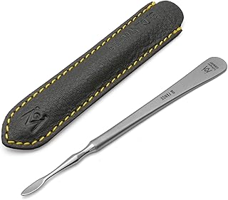 i08 - Nail Cleaner in Leather German FINOX Surgical Stainless Steel Nails Cleaning German Manicure Pedicure Tool GERmanikure Solingen