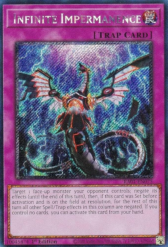 無限泡影 英語版シークレットレア2枚 遊戯王 無限泡影 EU版