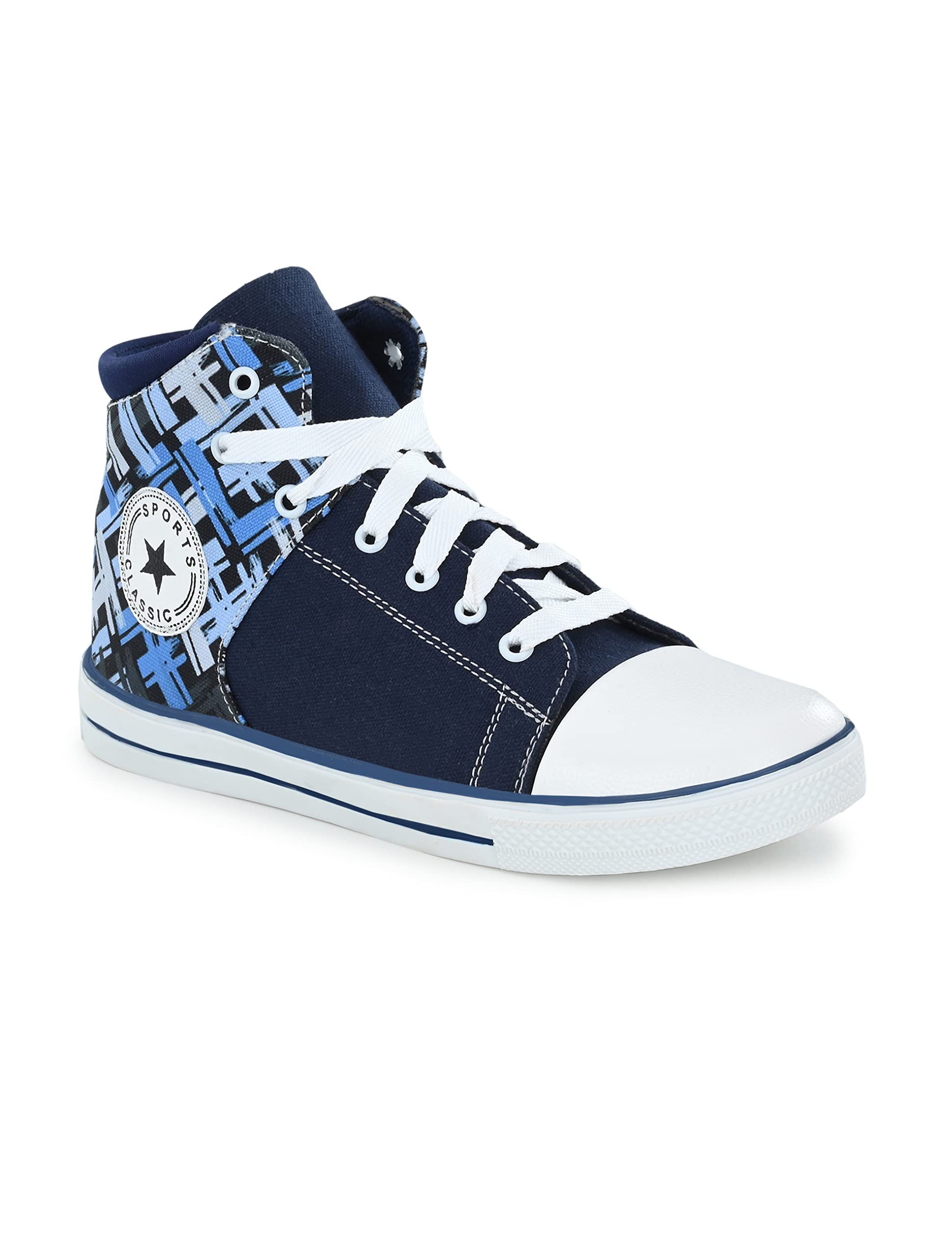 AROOM Casual Canvas Boots Fashionable,Casual wear lace-up Boots for Women and Girls(Blue, Numeric_6) (B0BG23FSCK) Amazon Price History, Amazon Price Tracker