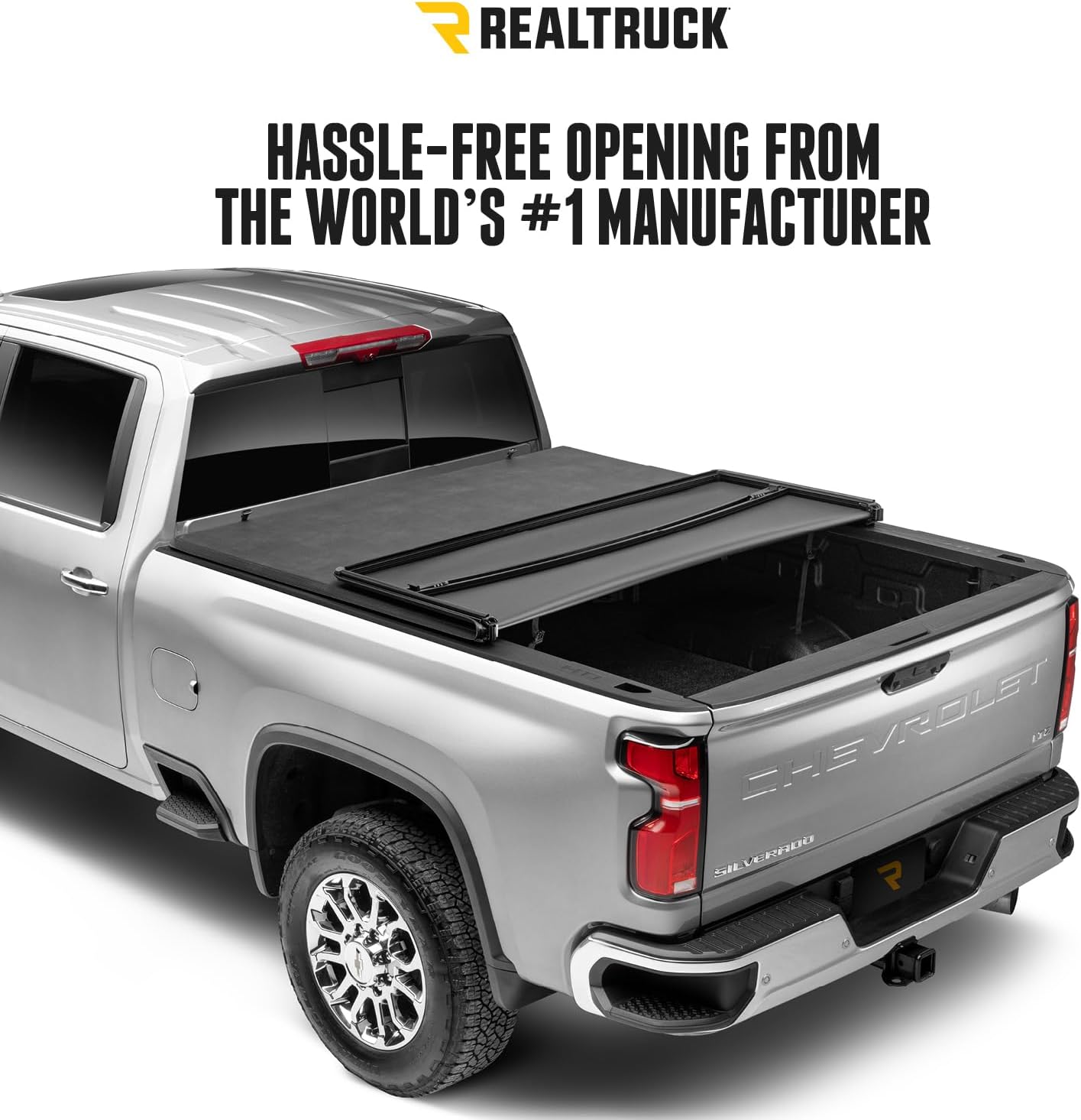 RealTruck Extang Trifecta e-Series Soft Folding Truck Bed Tonneau Cover | 77456 | Fits 2019-2026 Chevy/GM Silverado/Sierra, Works w/MultiPro/Flex Tailgate (w/o CarbonPro Bed) 5' 10" Bed (69.9")