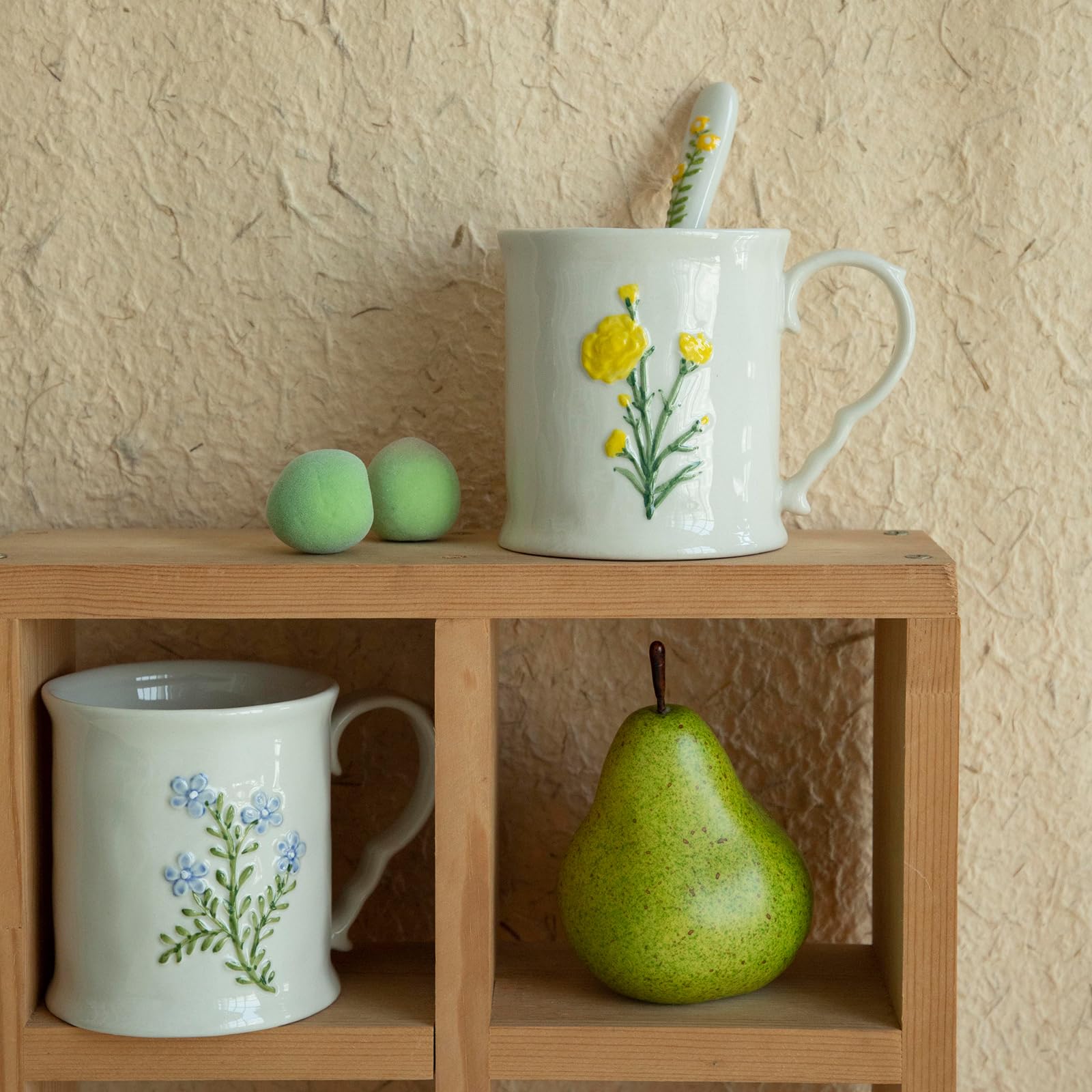 Amazon.com | DELIGHTS GALORE 2 Pack Floral Ceramic Coffee Mugs - Yellow and  Blue Flowers, Hand-Painted, Microwave & Dishwasher Safe, Ideal for  Cappuccino, Tea, Hot Chocolate: Coffee Cups & Mugs
