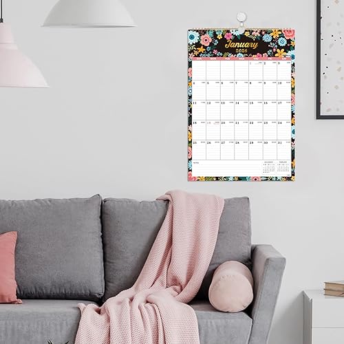 Miniatura 9 de Calendario de pared 2026, calendario 2026, calendario de pared mensual de 12 con papel grueso, enero de 2026 a diciembre de 2026, 12 x 17 pulgadas,