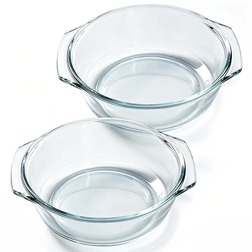 Yomvzake Small Casserole Dishes 2 Pack Soup Bowls