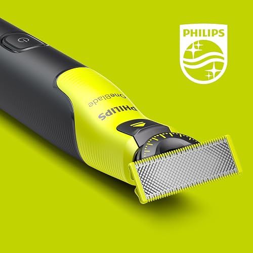 Philips OneBlade 360 Connected Face + Body, Hybrid Electric Beard Trimmer, Shaver and Body Groomer. Incl. 1x 360 Blade, 1x Original Blade (8 Month Supply), 5-in-1 Comb, 1 x Body Kit, Model QP4631/30 - 2