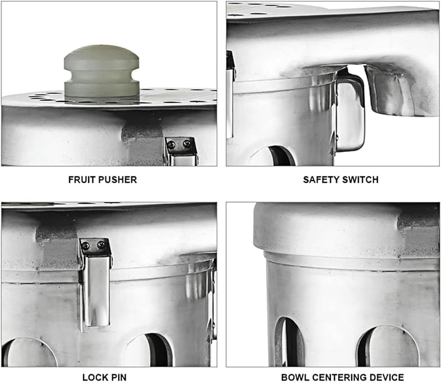 Heavy Duty Juicer, 370W Cast Aluminium and Stainless Steel Centrifugal Juicer for Juicing Fruits and Vegetables for Juice Bars, Gyms, Spas and Restaurants