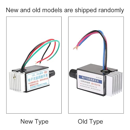 Miniatura 7 de Universal DC 12V24V Controlador de velocidad del motor, regulador de velocidad del motor, interruptor del gobernador del motor, mejor disipación de