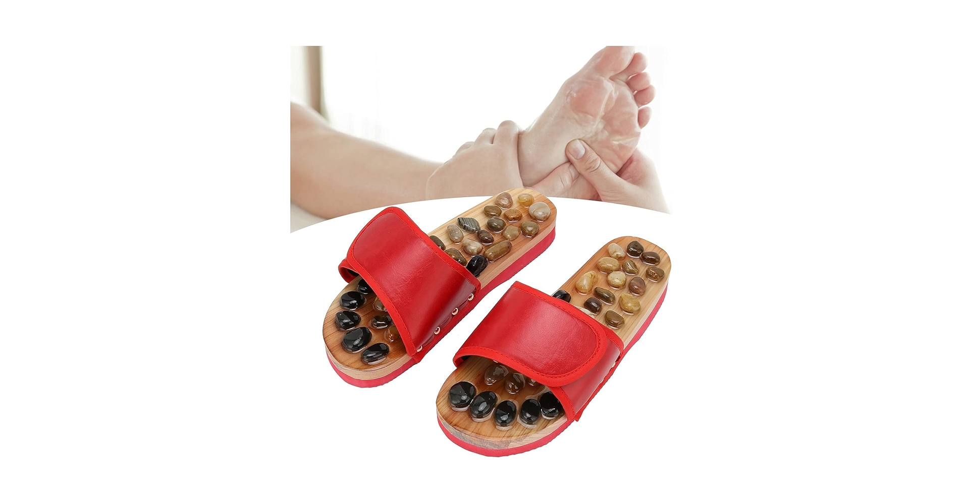 MASA SCULP ラビットフッド westride glad hand Vastly VPADUKA201 Acupoint Massage Slippers Sandal For Feet