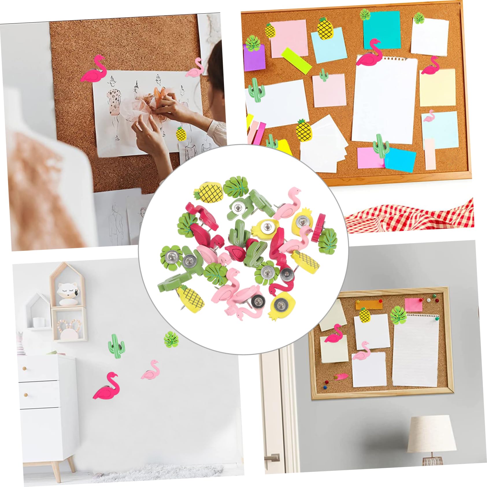 OSALADI 120stücke Pinnwand Nadeln Dekorative Pushpins Für Foto Wände Und Bulletin Boards Wanddeko Für Büro Schule Und Zuhause