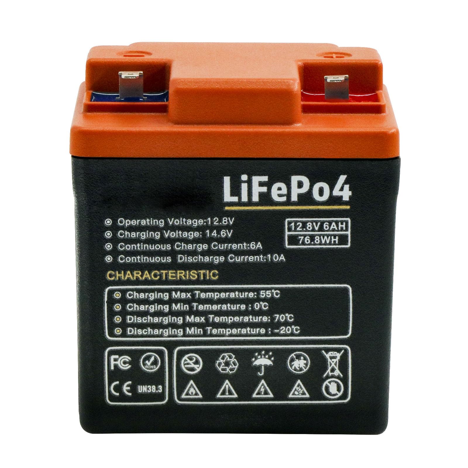 Akumulator litowo-żelazowo-fosforanowy 12 V 6 Ah LiFePO4 Akumulator litowo-jonowy 12 V do oświetlenia ulicznego zasilanego energią słoneczną, zabawek elektrycznych