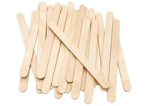 KTOJOY 100 Pcs Craft Sticks Ice Cream Natural Wood Popsicle
